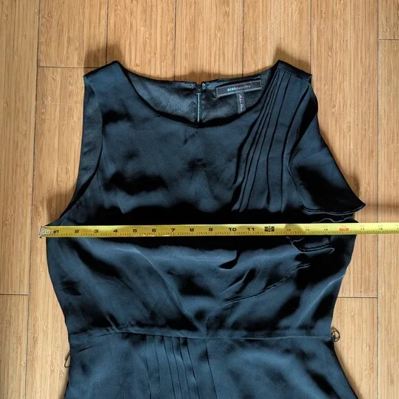 Silk BCBG Maxazria black dress size 6 - Picture 7 of 15